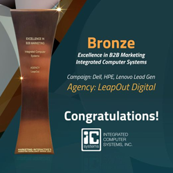 ICS wins Marketing Excellence Awards for Excellence in B2B Marketing